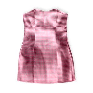 Altar'd State Strapless Gingham Dress